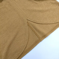 JURGEN LEHL J0131UB101 ウール Vネック サイズM 長袖Ｔシャツ カットソー ロンＴ キャメルブラウン レディース ヨーガンレール【中古】5-0412M△