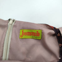 Jocomomola ノースリーブドレス 花柄 ワンピース ベージュ パープル レディース ホコモモラ【中古】5-0528S∞