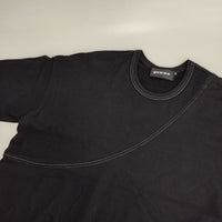 gomme コットン 日本製 gb-t31-117 ワイド 長袖Ｔシャツ カットソー ロンＴ ブラック レディース ゴム【中古】5-0810M∞