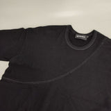 gomme コットン 日本製 gb-t31-117 ワイド 長袖Ｔシャツ カットソー ロンＴ ブラック レディース ゴム【中古】5-0810M∞