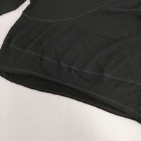 gomme コットン 日本製 gb-t31-117 ワイド 長袖Ｔシャツ カットソー ロンＴ ブラック レディース ゴム【中古】5-0810M∞