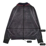 FRED PERRY VELOUR TOP ベロア F5387 ポロシャツ グレー レディース フレッドペリー【中古】5-1015T∞