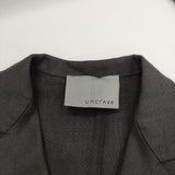 uncrave リネン ガウンコート ロングコート サイズ0 コート ブラック レディース アンクレイヴ【中古】5-0412M△