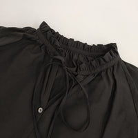 Spick and Span ハイブリットフリルカラーボリュームスリーブブラウス 定価16500円 ブラウス シャツ 23AW ブラック レディース スピックアンドスパン【中古】5-0810M∞