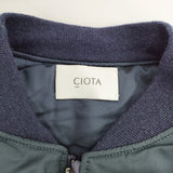 CIOTA 新品 24AW MA-1 Flight Jacket フライトジャケット BZLM-120 定価75900円 サイズ6  ブルゾン ネイビー メンズ シオタ【中古】5-0328A◎
