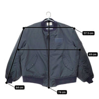CIOTA 新品 24AW MA-1 Flight Jacket フライトジャケット BZLM-120 定価75900円 サイズ6  ブルゾン ネイビー メンズ シオタ【中古】5-0328A◎