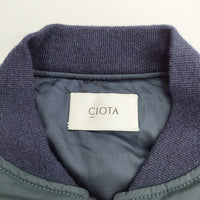CIOTA 新品 24AW MA-1 Flight Jacket フライトジャケット BZLM-120 定価75900円 サイズ5  ブルゾン ネイビー メンズ シオタ【中古】5-0328A◎#
