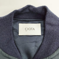 CIOTA 新品 24AW MA-1 Flight Jacket フライトジャケット BZLM-120 定価75900円 サイズ4  ブルゾン ネイビー メンズ シオタ【中古】5-0328A◎