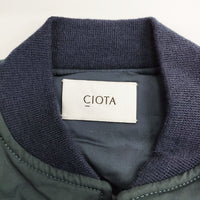 CIOTA 新品 24AW MA-1 Flight Jacket フライトジャケット BZLM-120 定価75900円 サイズ3 ブルゾン ブラック メンズ シオタ【中古】5-0328A◎