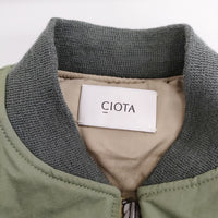 CIOTA 新品 24AW MA-1 Flight Jacket フライトジャケット BZLM-120 定価75900円 サイズ3 ブルゾン カーキ メンズ シオタ【中古】5-0328A◎