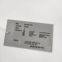 CIOTA 新品 24AW MA-1 Flight Jacket フライトジャケット BZLM-120 定価75900円 サイズ3 ブルゾン カーキ メンズ シオタ【中古】5-0328A◎