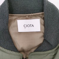 CIOTA 新品 24AW MA-1 Flight Jacket フライトジャケット BZLM-120 定価75900円 サイズ4 ブルゾン カーキ メンズ シオタ【中古】5-0328A◎