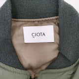 CIOTA 新品 24AW MA-1 Flight Jacket フライトジャケット BZLM-120 定価75900円 サイズ4 ブルゾン カーキ メンズ シオタ【中古】5-0328A◎