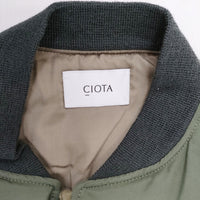 CIOTA 新品 24AW MA-1 Flight Jacket フライトジャケット BZLM-120 定価75900円 サイズ6  ブルゾン カーキ メンズ シオタ【中古】5-0328A◎