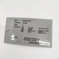 CIOTA 新品 24AW MA-1 Flight Jacket フライトジャケット BZLM-120 定価75900円 サイズ6  ブルゾン カーキ メンズ シオタ【中古】5-0328A◎