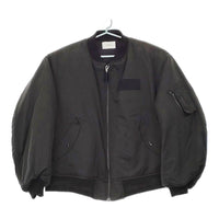 CIOTA 新品 24AW MA-1 Flight Jacket フライトジャケット BZLM-120 定価75900円 サイズ6  ブルゾン ブラック メンズ シオタ【中古】5-0328A◎