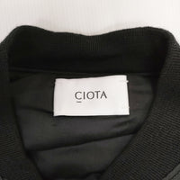 CIOTA 新品 24AW MA-1 Flight Jacket フライトジャケット BZLM-120 定価75900円 サイズ6  ブルゾン ブラック メンズ シオタ【中古】5-0328A◎