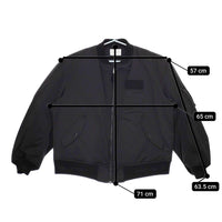 CIOTA 新品 24AW MA-1 Flight Jacket フライトジャケット BZLM-120 定価75900円 サイズ6  ブルゾン ブラック メンズ シオタ【中古】5-0328A◎