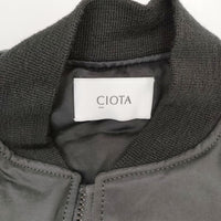 CIOTA 新品 24AW MA-1 Flight Jacket フライトジャケット BZLM-120 定価75900円 サイズ3 ブルゾン ブラック メンズ シオタ【中古】5-0328A◎