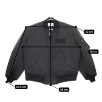 CIOTA 新品 24AW MA-1 Flight Jacket フライトジャケット BZLM-120 定価75900円 サイズ3 ブルゾン ブラック メンズ シオタ【中古】5-0328A◎