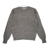 KAPTAIN SUNSHINE 新品 Scottish Lambs Wool Crewneck Pullover 34 ニット 23AW ブラック ホワイト キャプテンサンシャイン【中古】5-0401T♪