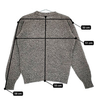 KAPTAIN SUNSHINE 新品 Scottish Lambs Wool Crewneck Pullover 34 ニット 23AW ブラック ホワイト キャプテンサンシャイン【中古】5-0401T♪