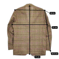 D.C.WHITE 新品 Hacking Jacket ハッキングジャケット ウインドウペン 定価74800円 44 ブラウン メンズ ディーシーホワイト【中古】5-0401T♪