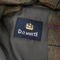 D.C.WHITE 新品 Hacking Jacket ハッキングジャケット ウインドウペン 定価74800円 46 ブラウン メンズ ディーシーホワイト【中古】5-0401T♪