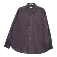 CIOTA 新品 FLANNEL REGULAR COLLAR LONG SLEEVE SHIRT スビンコットンフランネルシャツ 定価39600円 5 グレー メンズ シオタ【中古】5-0401T♪