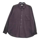 CIOTA 新品 FLANNEL REGULAR COLLAR LONG SLEEVE SHIRT スビンコットンフランネルシャツ 定価39600円 5 グレー メンズ シオタ【中古】5-0401T♪
