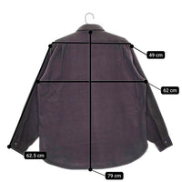 CIOTA 新品 FLANNEL REGULAR COLLAR LONG SLEEVE SHIRT スビンコットンフランネルシャツ 定価39600円 5 グレー メンズ シオタ【中古】5-0401T♪