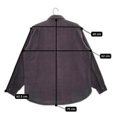 CIOTA 新品 FLANNEL REGULAR COLLAR LONG SLEEVE SHIRT スビンコットンフランネルシャツ 定価39600円 5 グレー メンズ シオタ【中古】5-0401T♪