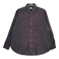 CIOTA 新品 FLANNEL REGULAR COLLAR LONG SLEEVE SHIRT スビンコットンフランネルシャツ 定価39600円 4 グレー メンズ シオタ【中古】5-0401T♪