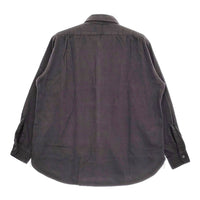 CIOTA 新品 FLANNEL REGULAR COLLAR LONG SLEEVE SHIRT スビンコットンフランネルシャツ 定価39600円 4 グレー メンズ シオタ【中古】5-0401T♪