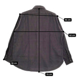 CIOTA 新品 FLANNEL REGULAR COLLAR LONG SLEEVE SHIRT スビンコットンフランネルシャツ 定価39600円 4 グレー メンズ シオタ【中古】5-0401T♪