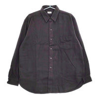 CIOTA 新品 FLANNEL REGULAR COLLAR LONG SLEEVE SHIRT スビンコットンフランネルシャツ 定価39600円 6 グレー メンズ シオタ【中古】5-0401T♪