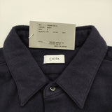 CIOTA 新品 FLANNEL REGULAR COLLAR LONG SLEEVE SHIRT スビンコットンフランネルシャツ 定価39600円 6 ネイビー メンズ シオタ【中古】5-0401T♪