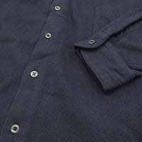 CIOTA 新品 FLANNEL REGULAR COLLAR LONG SLEEVE SHIRT スビンコットンフランネルシャツ 定価39600円 6 ネイビー メンズ シオタ【中古】5-0401T♪