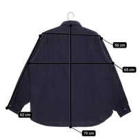 CIOTA 新品 FLANNEL REGULAR COLLAR LONG SLEEVE SHIRT スビンコットンフランネルシャツ 定価39600円 6 ネイビー メンズ シオタ【中古】5-0401T♪