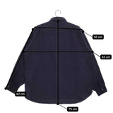 CIOTA 新品 FLANNEL REGULAR COLLAR LONG SLEEVE SHIRT スビンコットンフランネルシャツ 定価39600円 6 ネイビー メンズ シオタ【中古】5-0401T♪