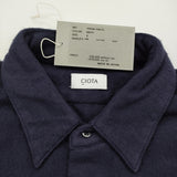 CIOTA 新品 FLANNEL REGULAR COLLAR LONG SLEEVE SHIRT スビンコットンフランネルシャツ 定価39600円 4 ネイビー メンズ シオタ【中古】5-0401T♪