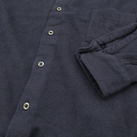 CIOTA 新品 FLANNEL REGULAR COLLAR LONG SLEEVE SHIRT スビンコットンフランネルシャツ 定価39600円 4 ネイビー メンズ シオタ【中古】5-0401T♪