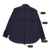 CIOTA 新品 FLANNEL REGULAR COLLAR LONG SLEEVE SHIRT スビンコットンフランネルシャツ 定価39600円 4 ネイビー メンズ シオタ【中古】5-0401T♪