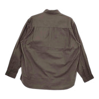 kontor LONG SLEEVE SEAM SHIRT 定価28600円 サイズ2 KON-SH03243 長袖シャツ ダークブラウン メンズ コントール【中古】5-0408M♪