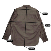 kontor LONG SLEEVE SEAM SHIRT 定価28600円 サイズ2 KON-SH03243 長袖シャツ ダークブラウン メンズ コントール【中古】5-0408M♪