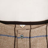 ironari 新品 I-23462 ボレロロ 定価19800円 チェック カーディガン ベージュ ブラウン レディース イロナリ【中古】5-0513T♪