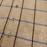 ironari 新品 I-23462 ボレロロ 定価19800円 チェック カーディガン ベージュ ブラウン レディース イロナリ【中古】5-0513T♪