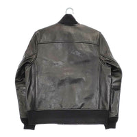BRU NA BOINNE 新品 24AW B-1ジャンパー レザー 定価209000円 サイズM ジャケット ブラック メンズ ブルーナボイン【中古】5-0328T◎