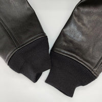 BRU NA BOINNE 新品 24AW B-1ジャンパー レザー 定価209000円 サイズM ジャケット ブラック メンズ ブルーナボイン【中古】5-0328T◎