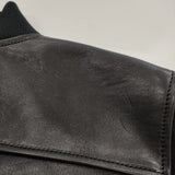 BRU NA BOINNE 新品 24AW B-1ジャンパー レザー 定価209000円 サイズM ジャケット ブラック メンズ ブルーナボイン【中古】5-0328T◎
